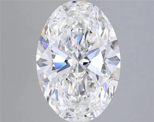 5.04ct Oval Lab Grown Diamond (Colour E, Clarity VVS2, IGI Certified)