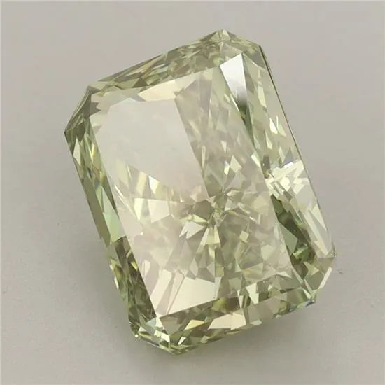 3.71ct Radiant Lab Grown Diamond (Colour Fancy Vivid Green, Clarity VS1, IGI Certified)