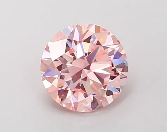 1.61ct Round Lab Grown Diamond (Colour Fancy Intense Pink, Clarity VS1, Cut EX, IGI Certified)