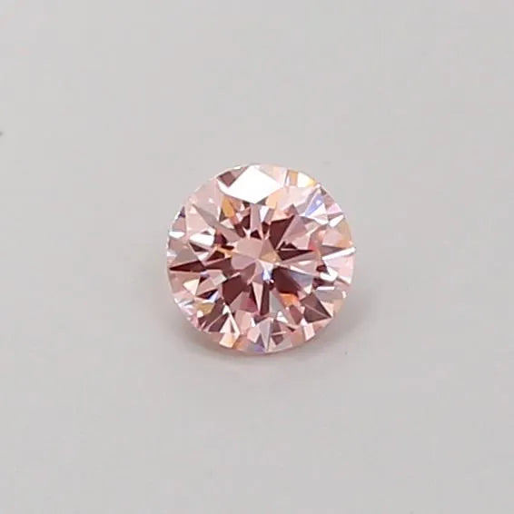 0.28ct Round Lab Grown Diamond (Colour Fancy Pink, Clarity VS2, Cut VG, IGI Certified)