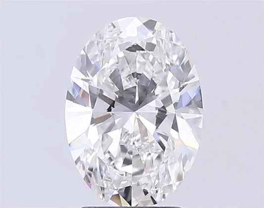 2.50ct Oval Lab Grown Diamond (Colour F, Clarity VVS2, IGI Certified)