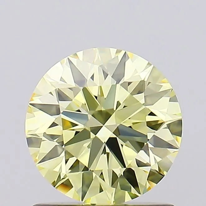 1.00ct Round Lab Grown Diamond (Colour Fancy Yellow, Clarity VVS2, Cut ID, IGI Certified)