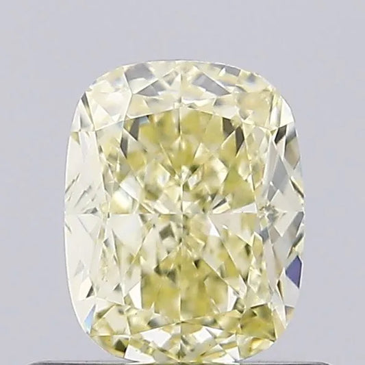 0.66ct Cushion modified Lab Grown Diamond (Colour Fancy Yellow, Clarity VS1, IGI Certified)