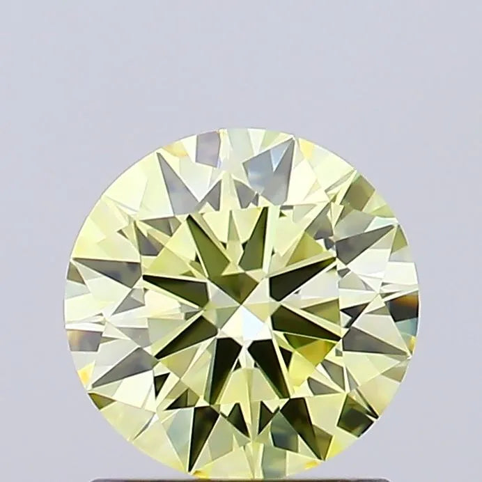 1.01ct Round Lab Grown Diamond (Colour Fancy Intense Yellow, Clarity VS1, Cut EX, IGI Certified)