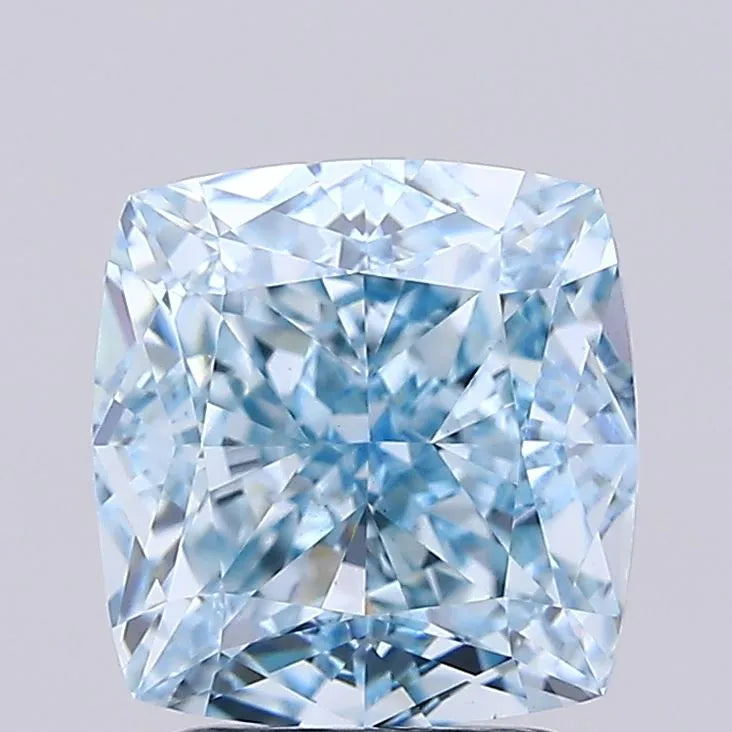 3.03ct Cushion modified Lab Grown Diamond (Colour Fancy Intense Blue, Clarity VS1, IGI Certified)