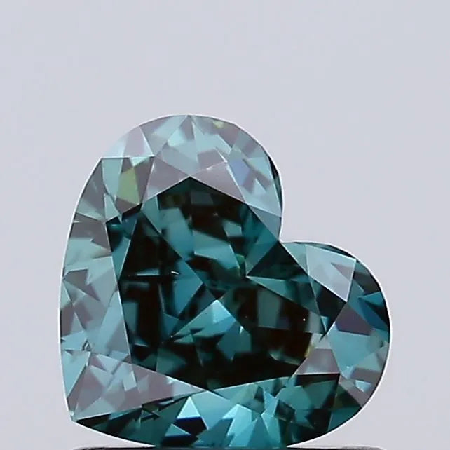 1.00ct Heart Lab Grown Diamond (Colour Fancy Vivid Green, Clarity VS1, IGI Certified)