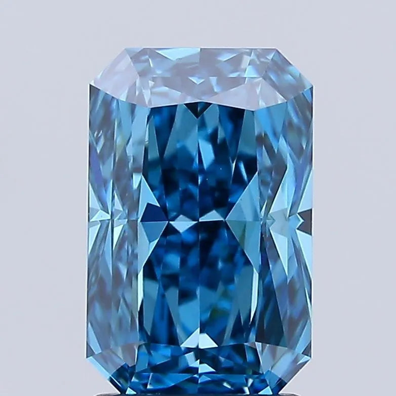 2.12ct Radiant Lab Grown Diamond (Colour Fancy Vivid Blue, Clarity VS1, IGI Certified)