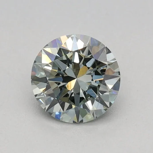 0.40ct Round Lab Grown Diamond (Colour Fancy Intense Green, Clarity VVS2, Cut EX, IGI Certified)