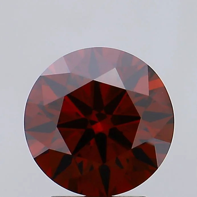 2.34ct Round Lab Grown Diamond (Colour Fancy Deep Orange, Clarity VS1, Cut ID, IGI Certified)