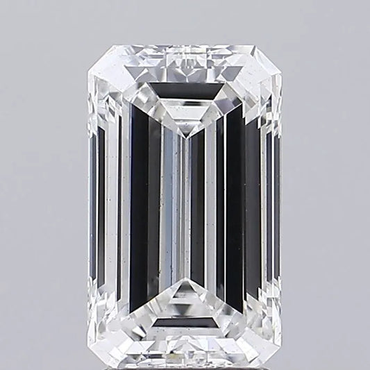 3.00ct Emerald Lab Grown Diamond (Colour F, Clarity SI1, IGI Certified)