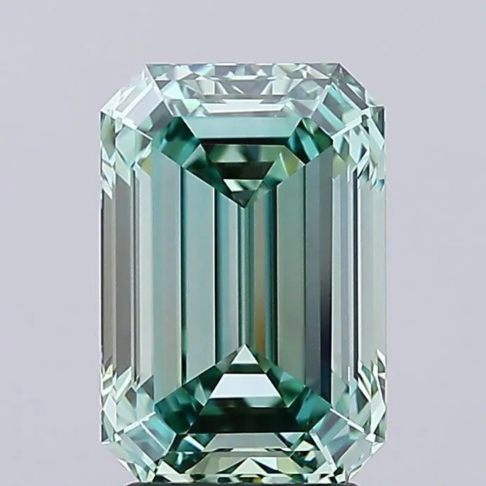3.01ct Emerald Lab Grown Diamond (Colour Fancy Intense Green, Clarity VVS1, IGI Certified)