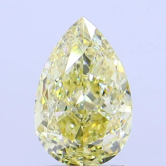 1.56ct Pear Lab Grown Diamond (Colour Fancy Intense Yellow, Clarity VVS2, IGI Certified)