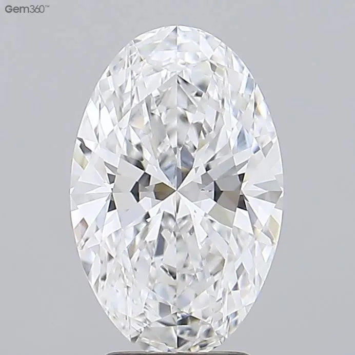 3.40ct Oval Lab Grown Diamond (Colour E, Clarity VVS2, IGI Certified)