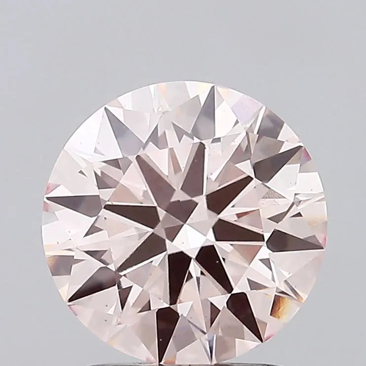 2.06ct Round Lab Grown Diamond (Colour Fancy Pink, Clarity VS1, Cut ID, IGI Certified)