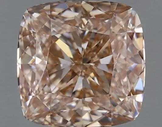 1.01ct Cushion modified Lab Grown Diamond (Colour Pinkish Brown, Clarity VS1, IGI Certified)
