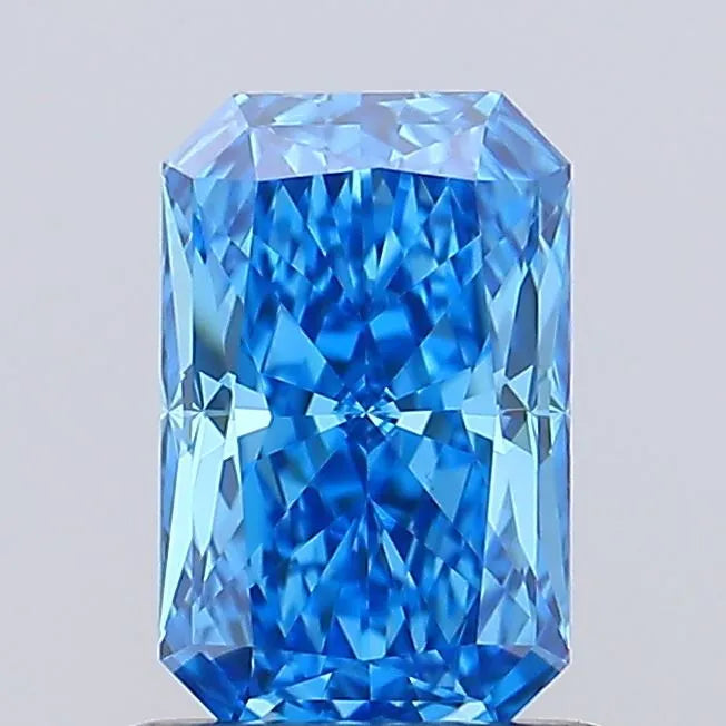 0.81ct Radiant Lab Grown Diamond (Colour Fancy Vivid Blue, Clarity VVS2, IGI Certified)