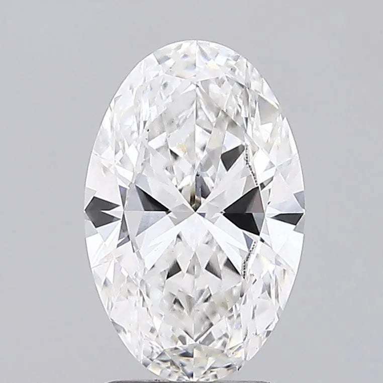 2.00ct Oval Lab Grown Diamond (Colour E, Clarity VS1, IGI Certified)
