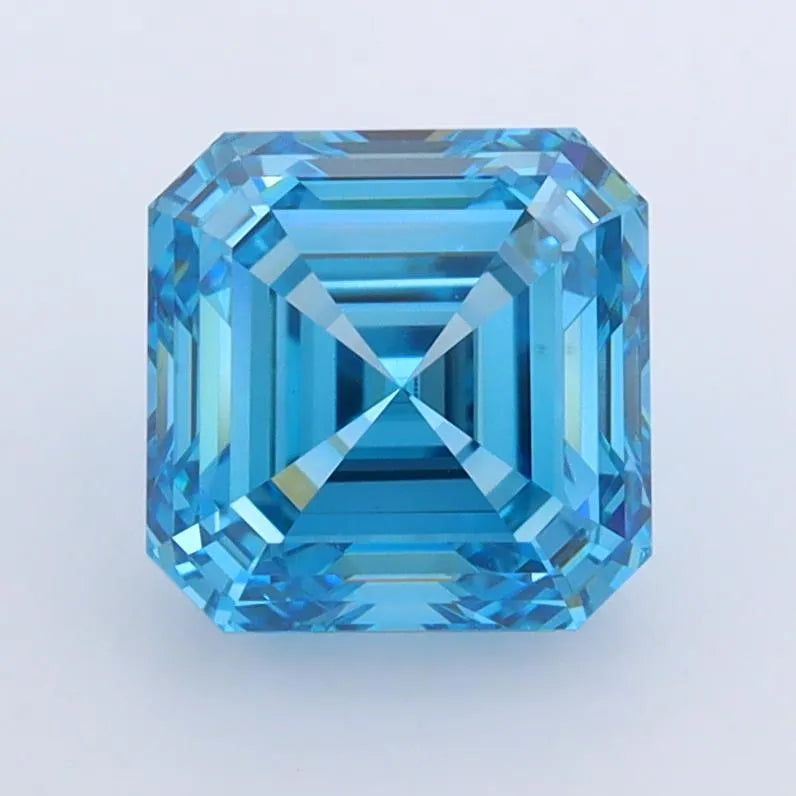 2.00ct Asscher Lab Grown Diamond (Colour Fancy Vivid Blue, Clarity VVS2, IGI Certified)