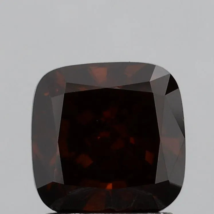 2.00ct Cushion modified Lab Grown Diamond (Colour Fancy Orangey Brown, Clarity VVS2, IGI Certified)