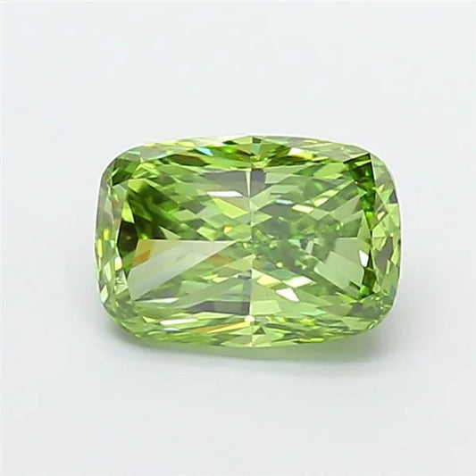 2.00ct Cushion modified Lab Grown Diamond (Colour Fancy Vivid Green, Clarity VS2, IGI Certified)