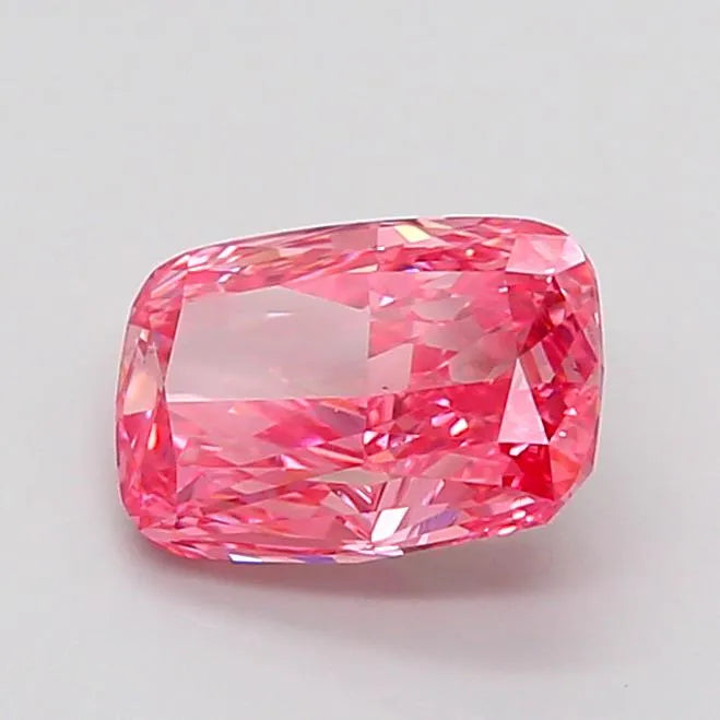 2.00ct Cushion modified Lab Grown Diamond (Colour Fancy Vivid Pink, Clarity VS1, IGI Certified)