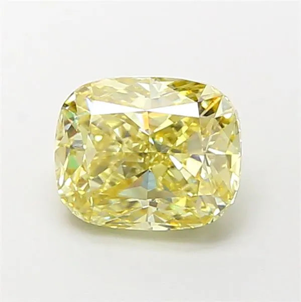 2.00ct Cushion modified Lab Grown Diamond (Colour Fancy Yellow, Clarity VVS2, IGI Certified)
