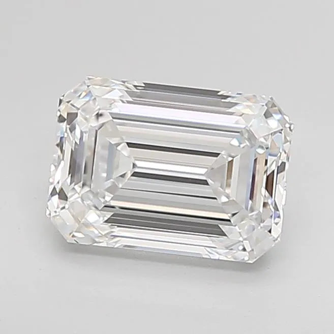 2.00ct Emerald Lab Grown Diamond (Colour D, Clarity IF, Cut EX, IGI Certified)