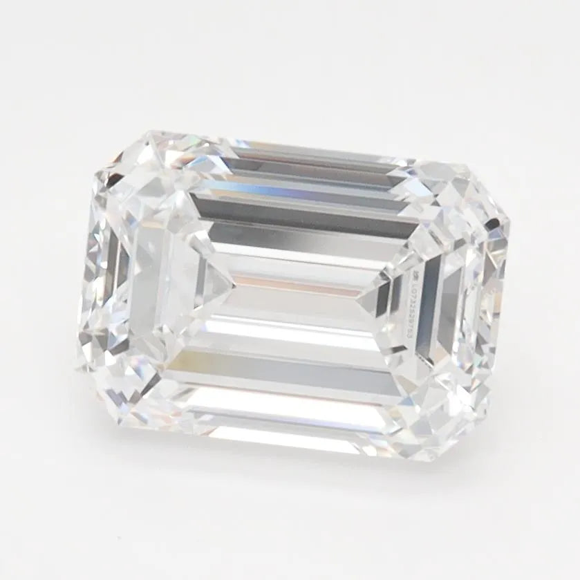 2.00ct Emerald Lab Grown Diamond (Colour D, Clarity IF, IGI Certified)