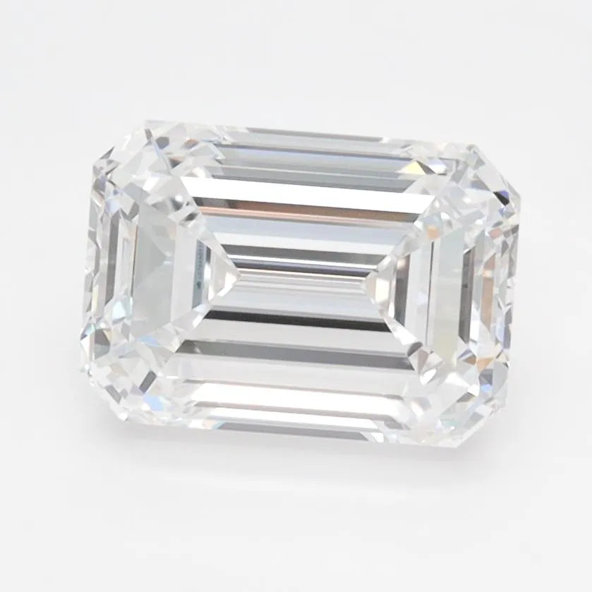2.00ct Emerald Lab Grown Diamond (Colour D, Clarity IF, IGI Certified)