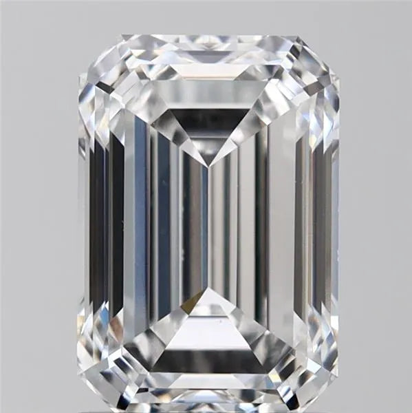 2.00ct Emerald Lab Grown Diamond (Colour D, Clarity VS1, IGI Certified)