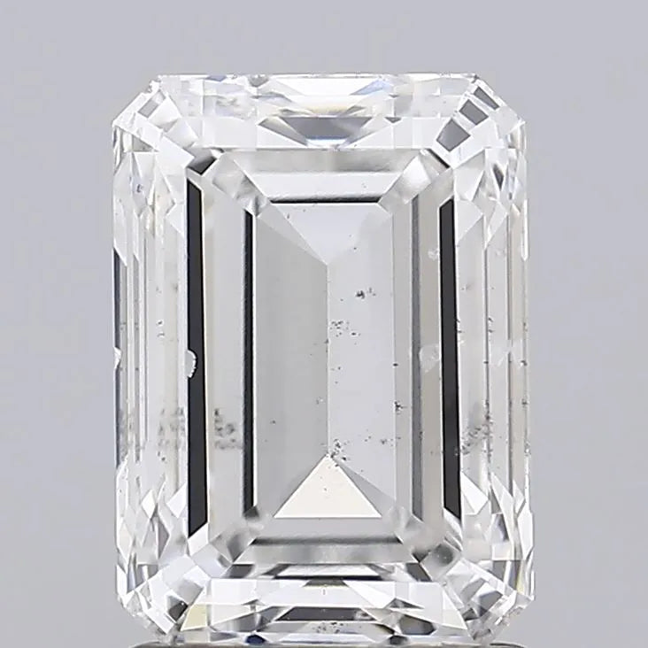 2.00ct Emerald Lab Grown Diamond (Colour F, Clarity SI1, IGI Certified)