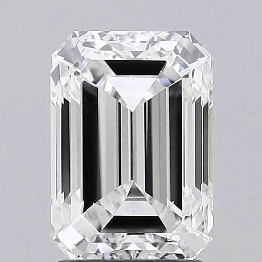 2.00ct Emerald Lab Grown Diamond (Colour F, Clarity VS2, IGI Certified)