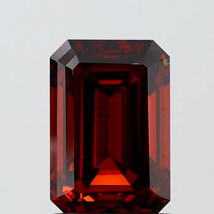 2.00ct Emerald Lab Grown Diamond (Colour Fancy Deep Orange, Clarity SI1, IGI Certified)
