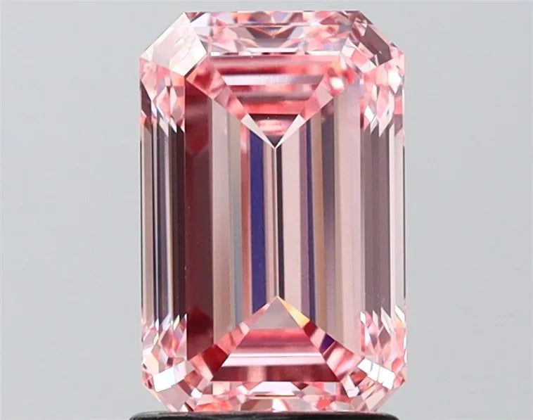 2.00ct Emerald Lab Grown Diamond (Colour Fancy Intense Pink, Clarity VVS2, IGI Certified)