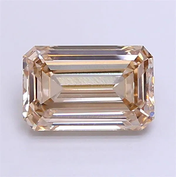 2.00ct Emerald Lab Grown Diamond (Colour Very Light Brown, Clarity VVS2, IGI Certified)