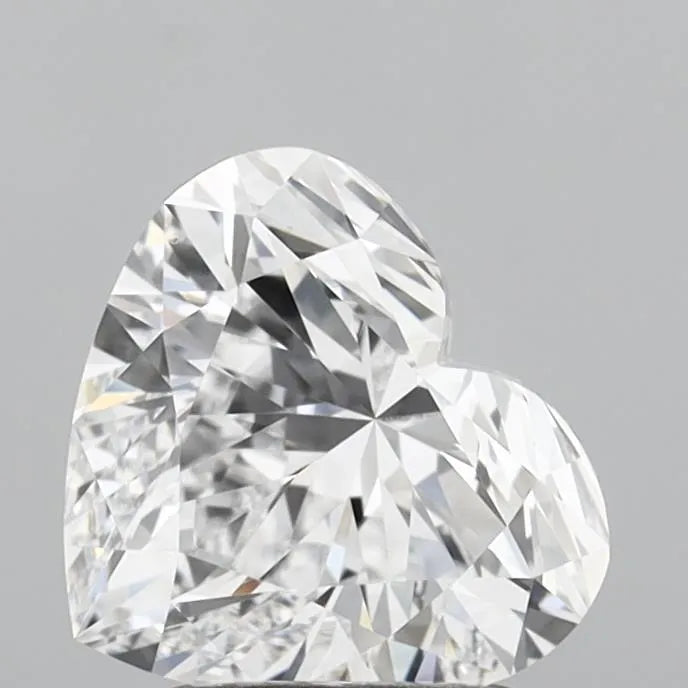2.00ct Heart Lab Grown Diamond (Colour D, Clarity IF, IGI Certified)