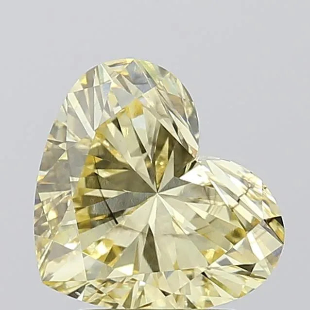 2.00ct Heart Lab Grown Diamond (Colour Fancy Intense Yellow, Clarity SI1, IGI Certified)