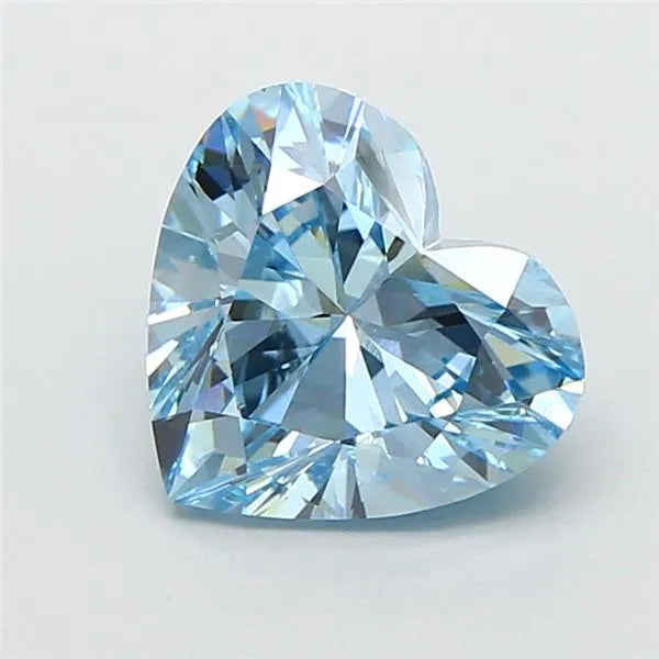 2.00ct Heart Lab Grown Diamond (Colour Fancy Vivid Blue, Clarity VVS2, IGI Certified)