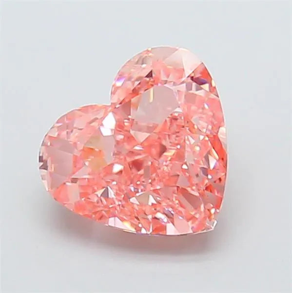 2.00ct Heart Lab Grown Diamond (Colour Fancy Vivid Pink, Clarity VS1, IGI Certified)