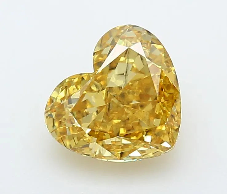 2.00ct Heart Lab Grown Diamond (Colour Fancy Vivid Yellow, Clarity SI1, Cut GD, IGI Certified)