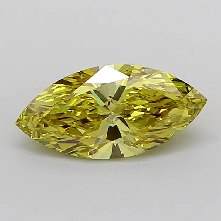2.00ct Marquise Lab Grown Diamond (Colour Fancy Intense Yellow, Clarity VVS2, IGI Certified)