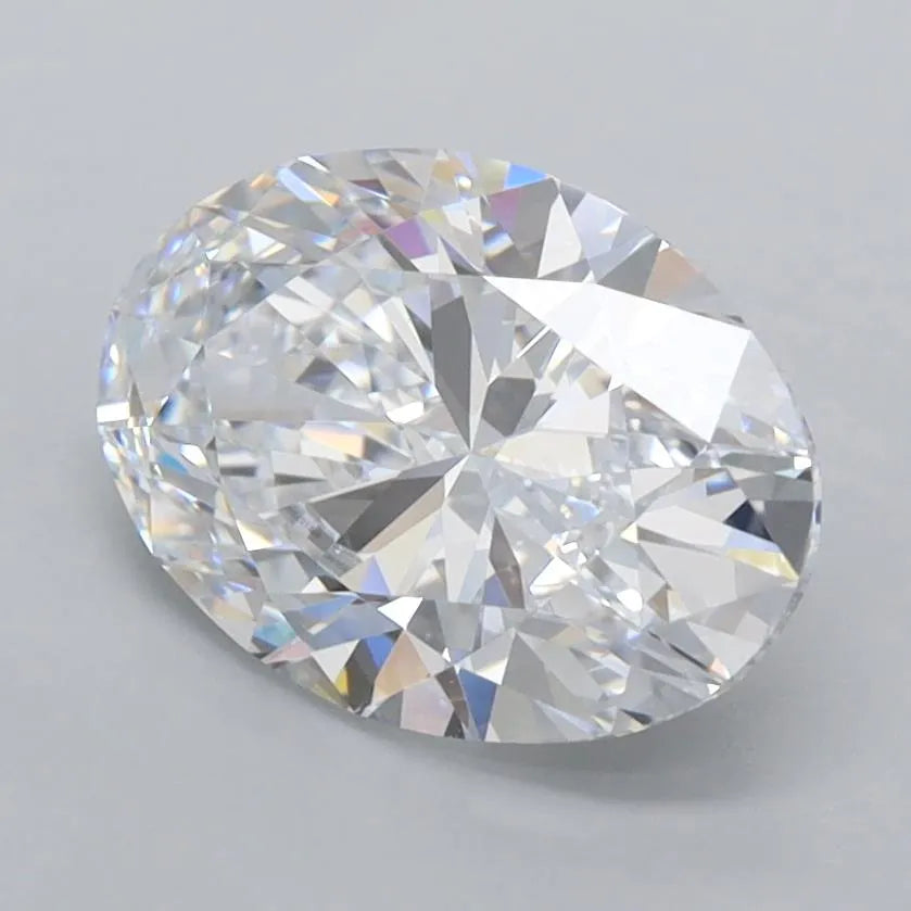 2.00ct Oval Lab Grown Diamond (Colour D, Clarity FL, IGI Certified)