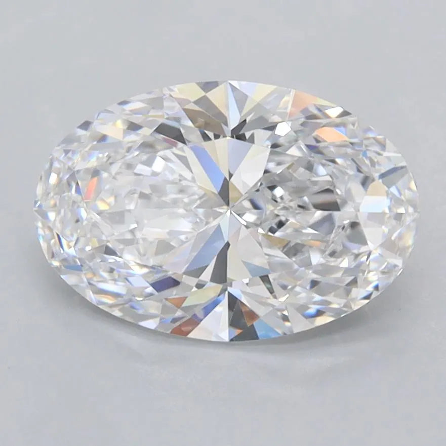 2.00ct Oval Lab Grown Diamond (Colour D, Clarity FL, IGI Certified)