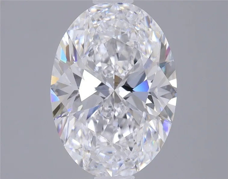 2.00ct Oval Lab Grown Diamond (Colour D, Clarity VVS1, IGI Certified)
