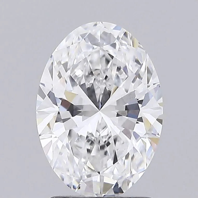 2.00ct Oval Lab Grown Diamond (Colour D, Clarity VVS1, IGI Certified)