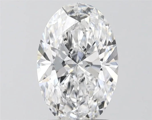 2.00ct Oval Lab Grown Diamond (Colour D, Clarity VVS2, IGI Certified)