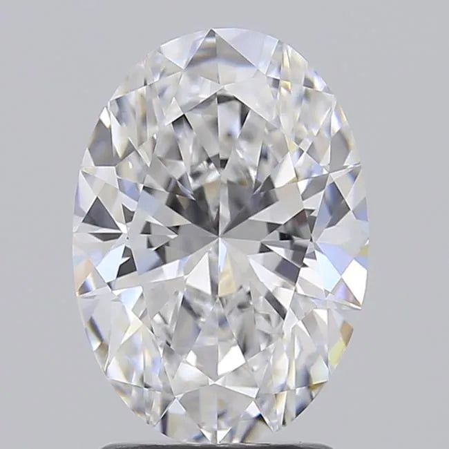 2.00ct Oval Lab Grown Diamond (Colour D, Clarity VVS2, IGI Certified)