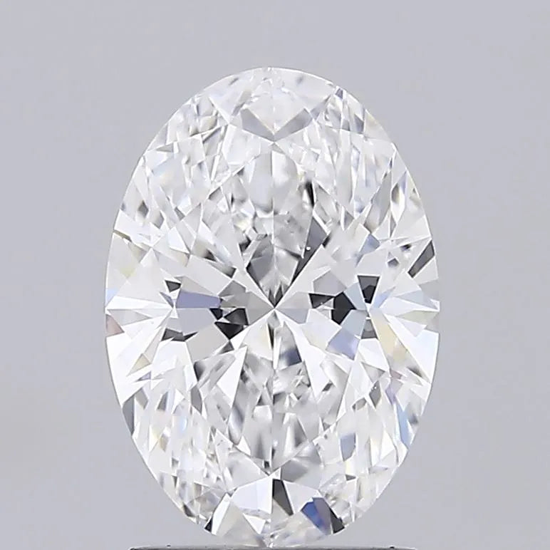 2.00ct Oval Lab Grown Diamond (Colour D, Clarity VVS2, IGI Certified)