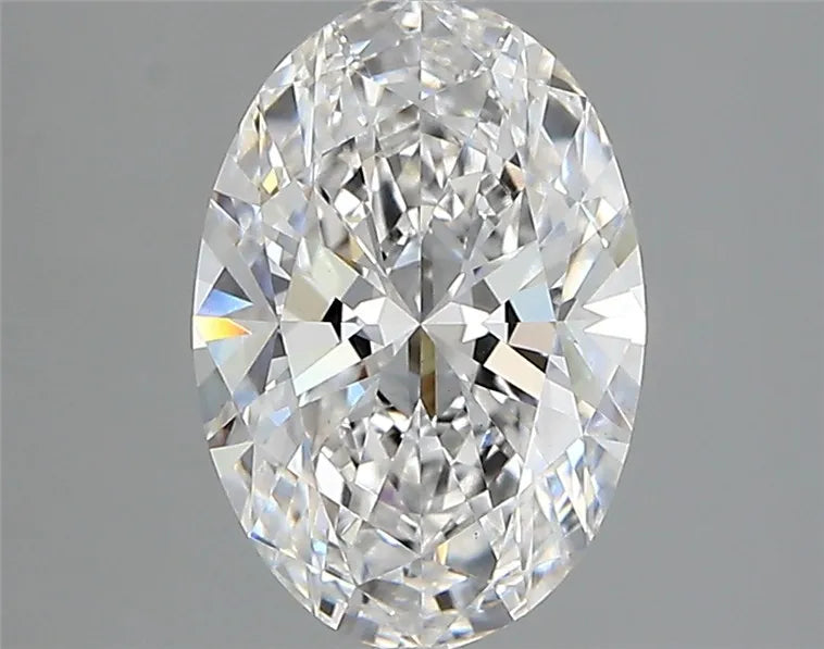 2.00ct Oval Lab Grown Diamond (Colour D, Clarity VVS2, IGI Certified)
