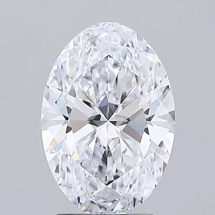 2.00ct Oval Lab Grown Diamond (Colour E, Clarity IF, Cut EX, IGI Certified)